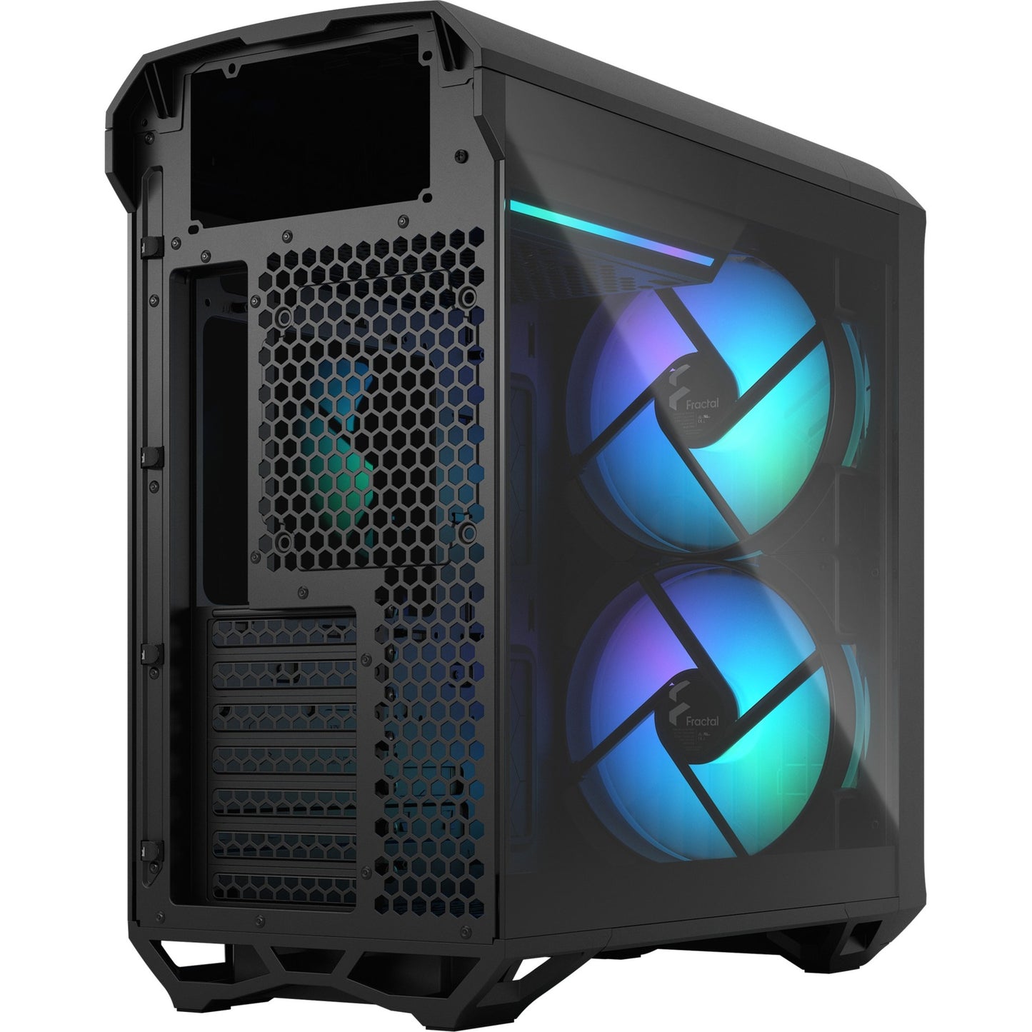 Fraktales Design Torrent kompaktes RGB schwarz TG Light