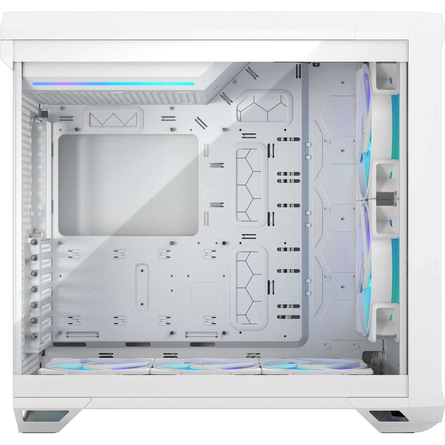 Fraktales Design Torrent White RGB TG Clear Tönung