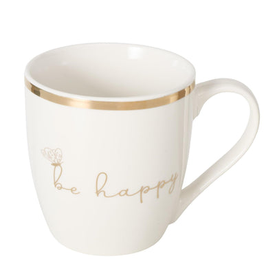 Boltze Home Becher Davina Be Happy Smile 400ml H10cm