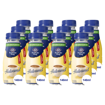Halvamel-Haustierflasche mit friesischer Flagge (12x 140 ml)