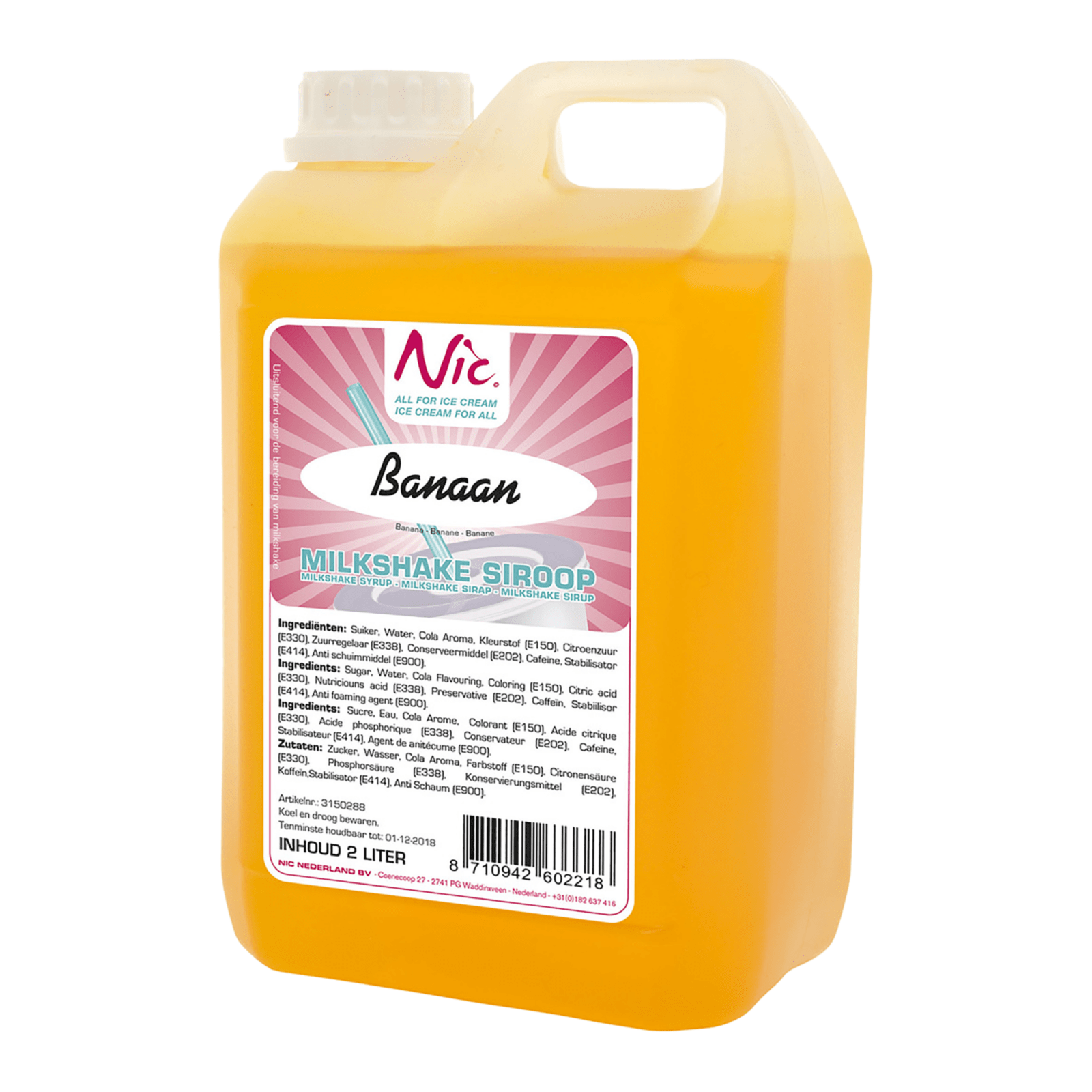 Nic Bananen-Milchshake-Sirup (2 Liter)