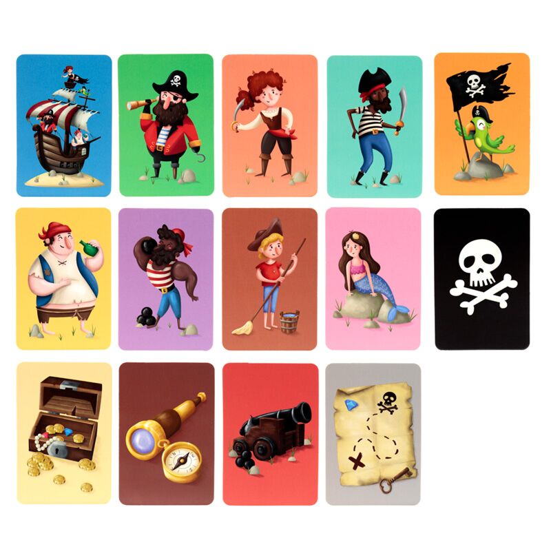 Jolly Rogers Pirate Kids Memory Card Set Set