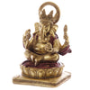 Goldene rote Ganesh Figur 14cm
