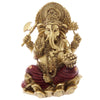 Goldene rote Ganesh Figur 16cm