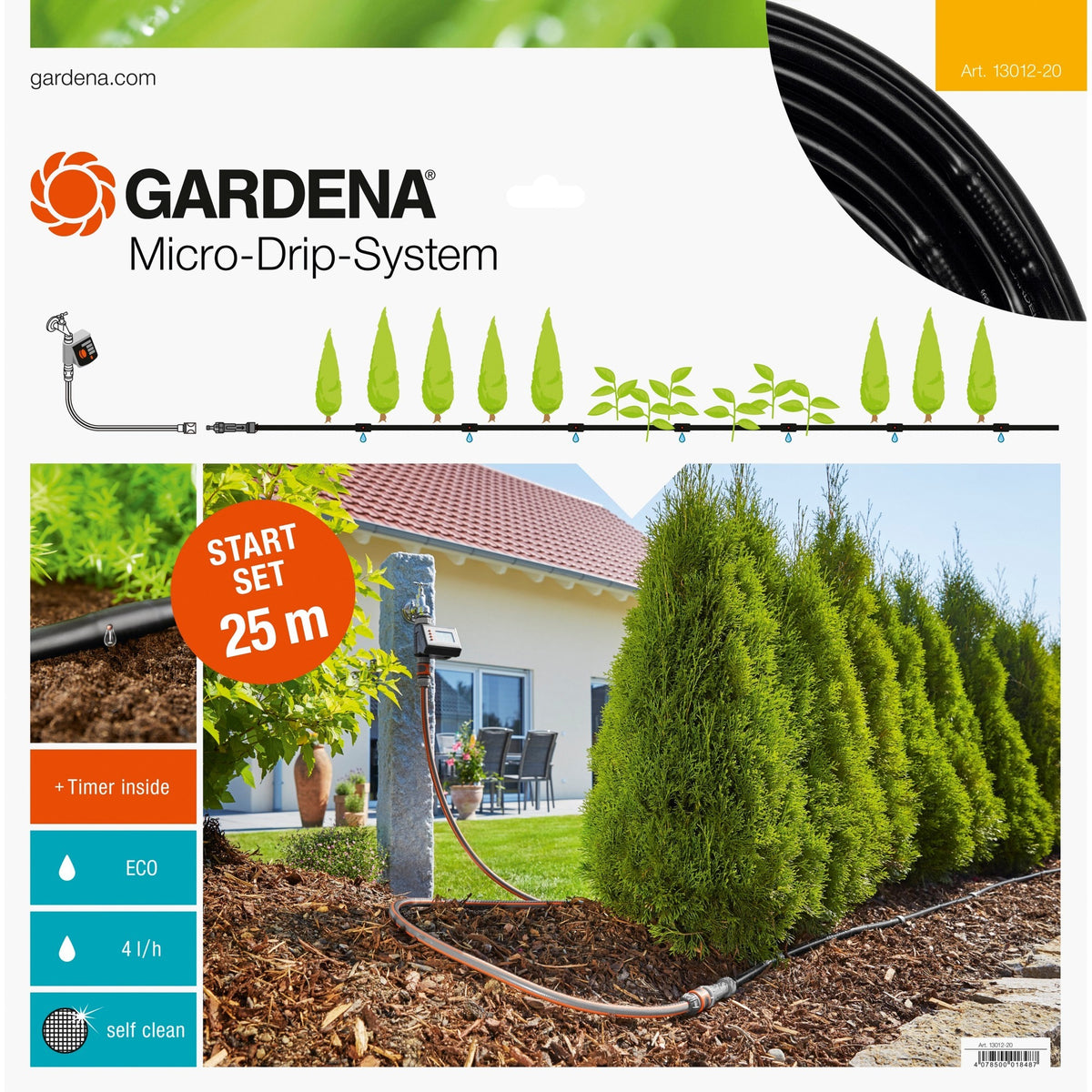 Gardena Micro-Drip-System Startset M für Antriebpflanzen mit B