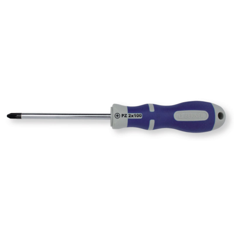 Berner Schraubendreher -Topline PZ1 185 mm Kling 80 mm