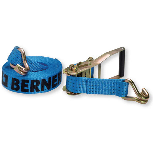 Bernese 371250 Spannband mit Ratschen und Doppelspannungshaken 6 Meter