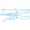 Berner 100527 Telefonzange gebogen 205 mm