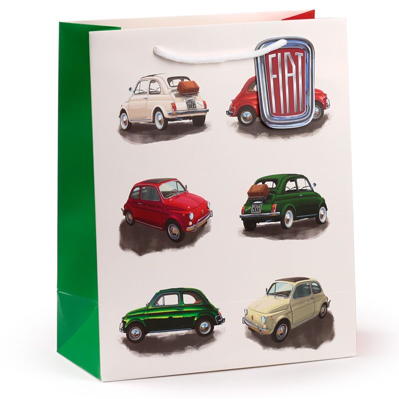Fiat 500 Retro Repeat - Geschenktüte groß