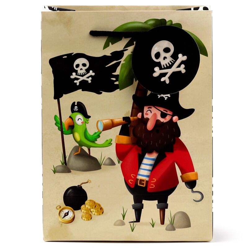 Jolly Rogers Piraten - Geschenktüte Medium