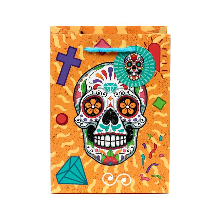 Dia de los Muertos mexikanischer DI -Kopf - Geschenktüte Medium