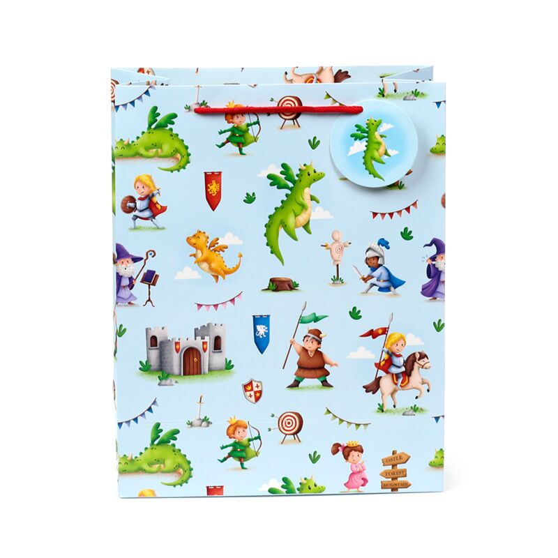 Ritter Draken Geschenktüte groß