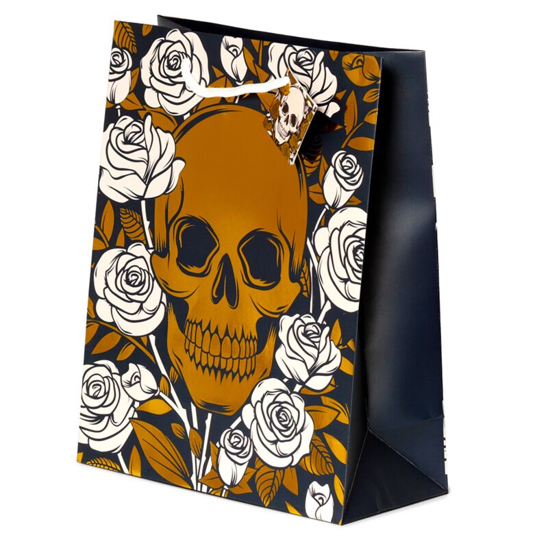 Metallische Zeitplan Rosen - Geschenktüte groß