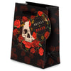 Schädel und Rosen rote Rosen - Geschenktüte klein