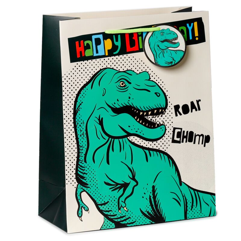 Alles Gute zum Geburtstag Dinosaurier - Geschenktüte groß