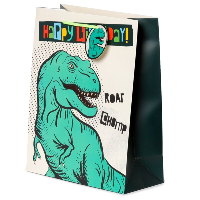 Alles Gute zum Geburtstag Dinosaurier - Geschenktüte groß
