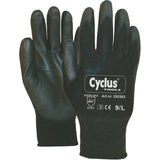 Cycplus Arbeitshandschuhe Pu-Flex L (9) Schwarz - afbeelding 1