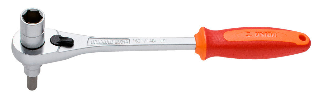 Unior GRS Kurbelschraubenschlüssel mit Ratsche 14 mm + Innensechskant 8