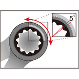 Einsteckring-Ratschenschlüssel Icetoolz 14Mm - afbeelding 3