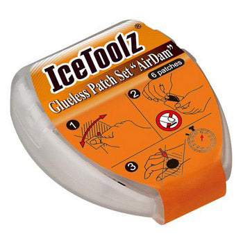 IceToolz Selbstklebende Reifenaufkleber AirDam 24056J5 50 Schachteln à 6 Stück (in Dose)