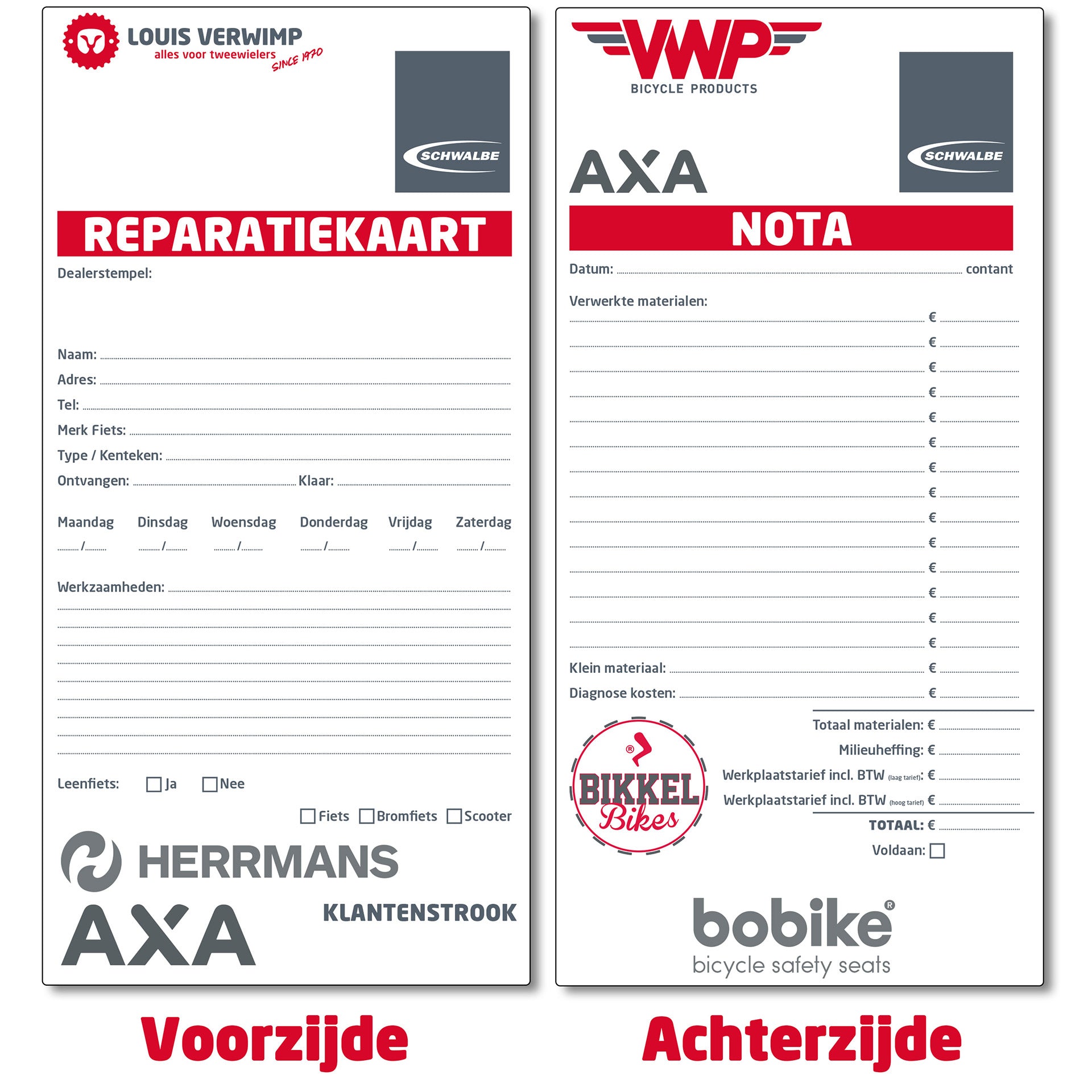 Reparaturkarten nummeriert je 250 (Werkstattkarte)