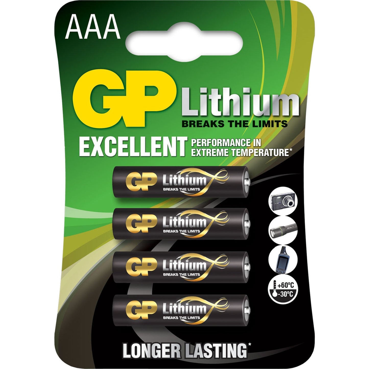 GP-Batterien Primär Lithium AAA 4 Batterien