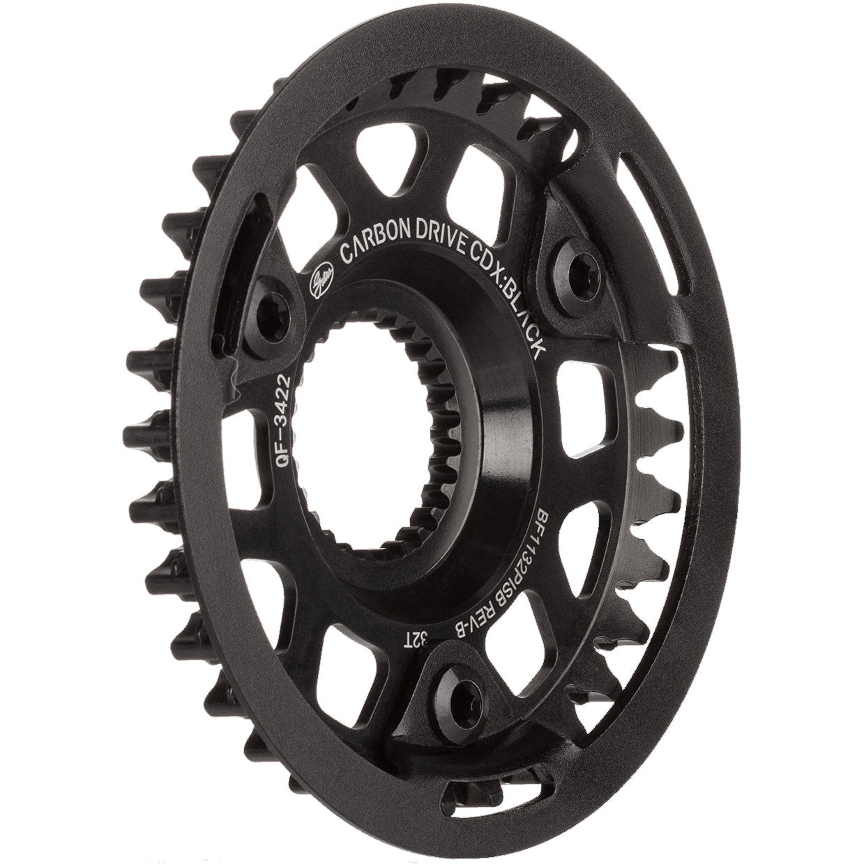 Gates Gear CDX 32T Flossenlinie Schwarz