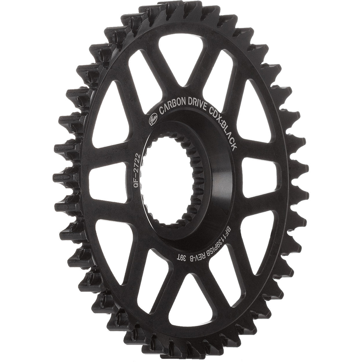 Gates Gear CDX 39T Flossenlinie Ritzelchromolie schwarz