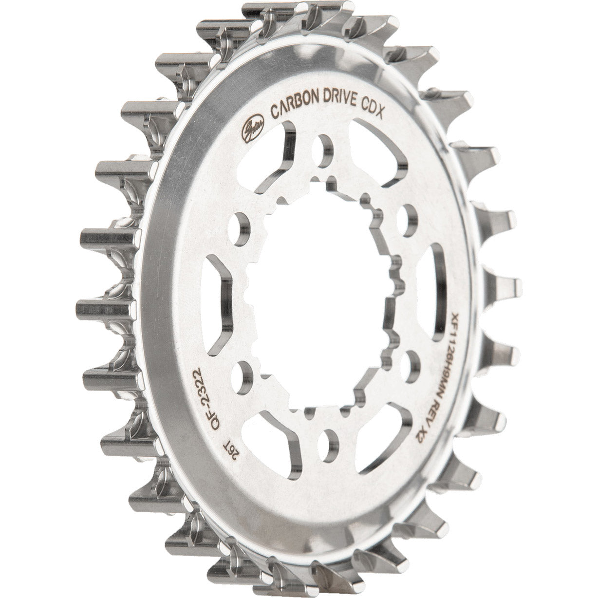 Gates Sprocket CDX 26T 6B 9-Pline-Hub-Flossenlinie