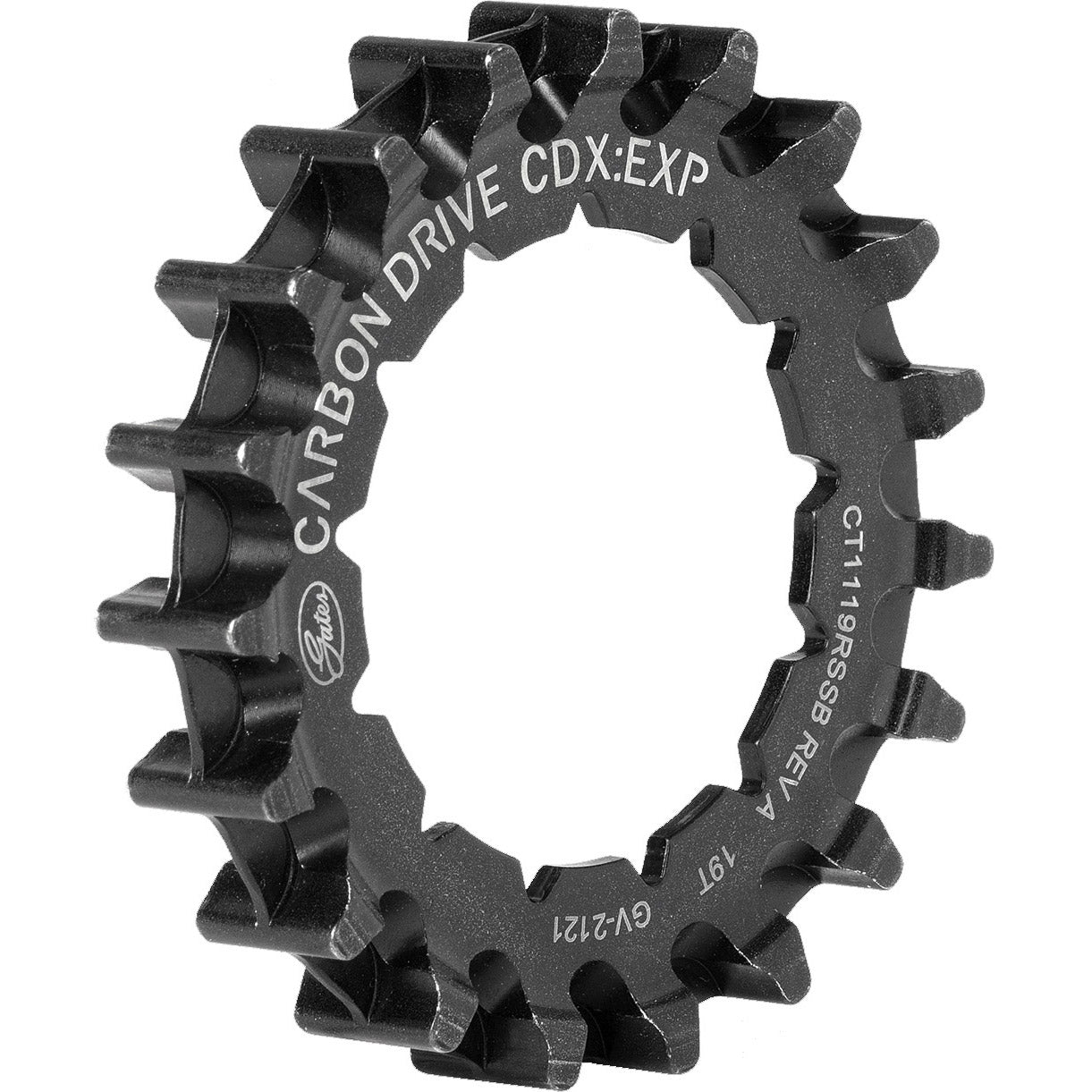 Gates Sprocket CDX 22T Rohloff Splined Schwarz