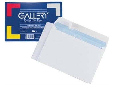 Galerieumschläge ft 114 x 162 mm, Streifenverschluss (50 Stück)