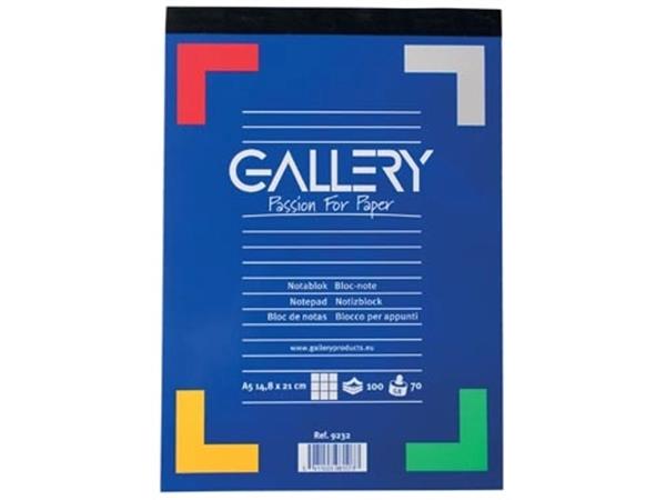 Gallery-Schreibblock, ft A5, kariert 5 mm, Block (100 Blatt)