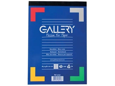 Gallery-Schreibblock, ft A5, kariert 5 mm, Block (100 Blatt)