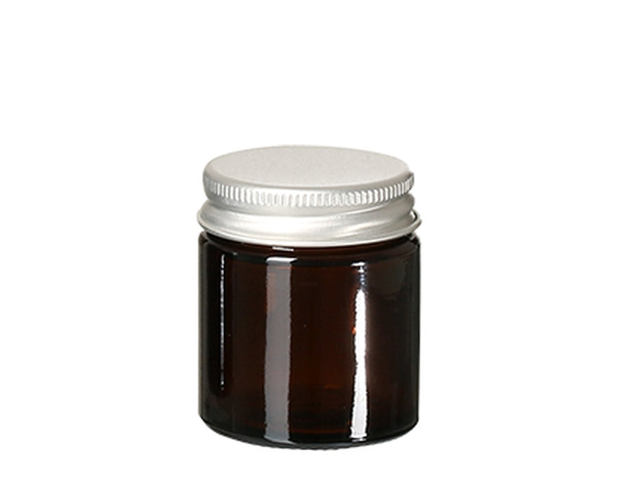 Faires quadratisches Glas mit Deckel leer 30 ml
