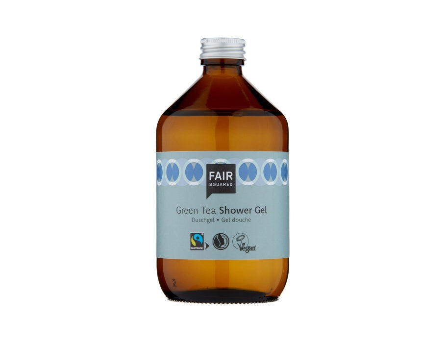 Faire quadratische Duschgelgrüne Tee Null Abfall 500 ml