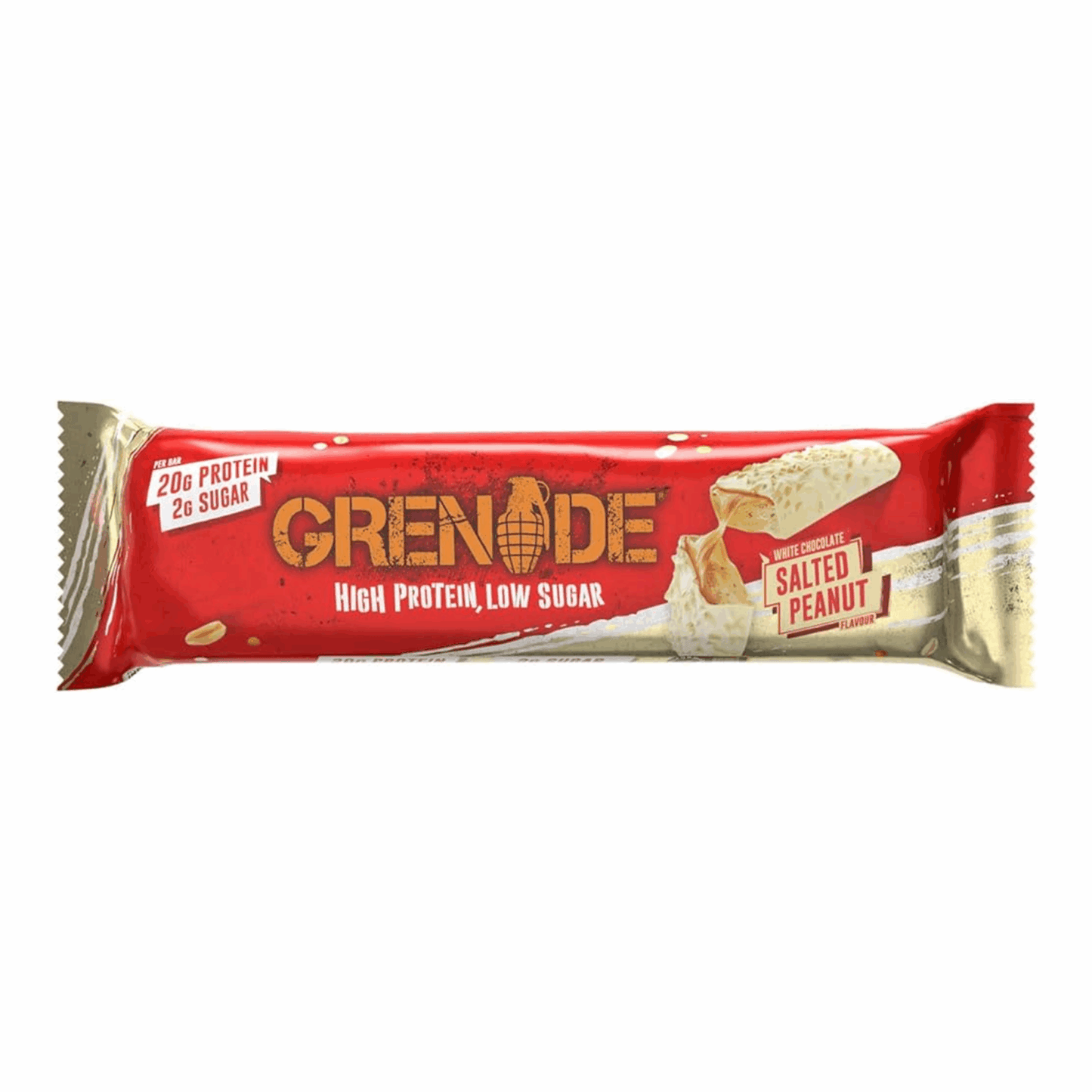 Granatapfelweiße Schokolade mit gesalzenen Erdnüssen (12x60gr)