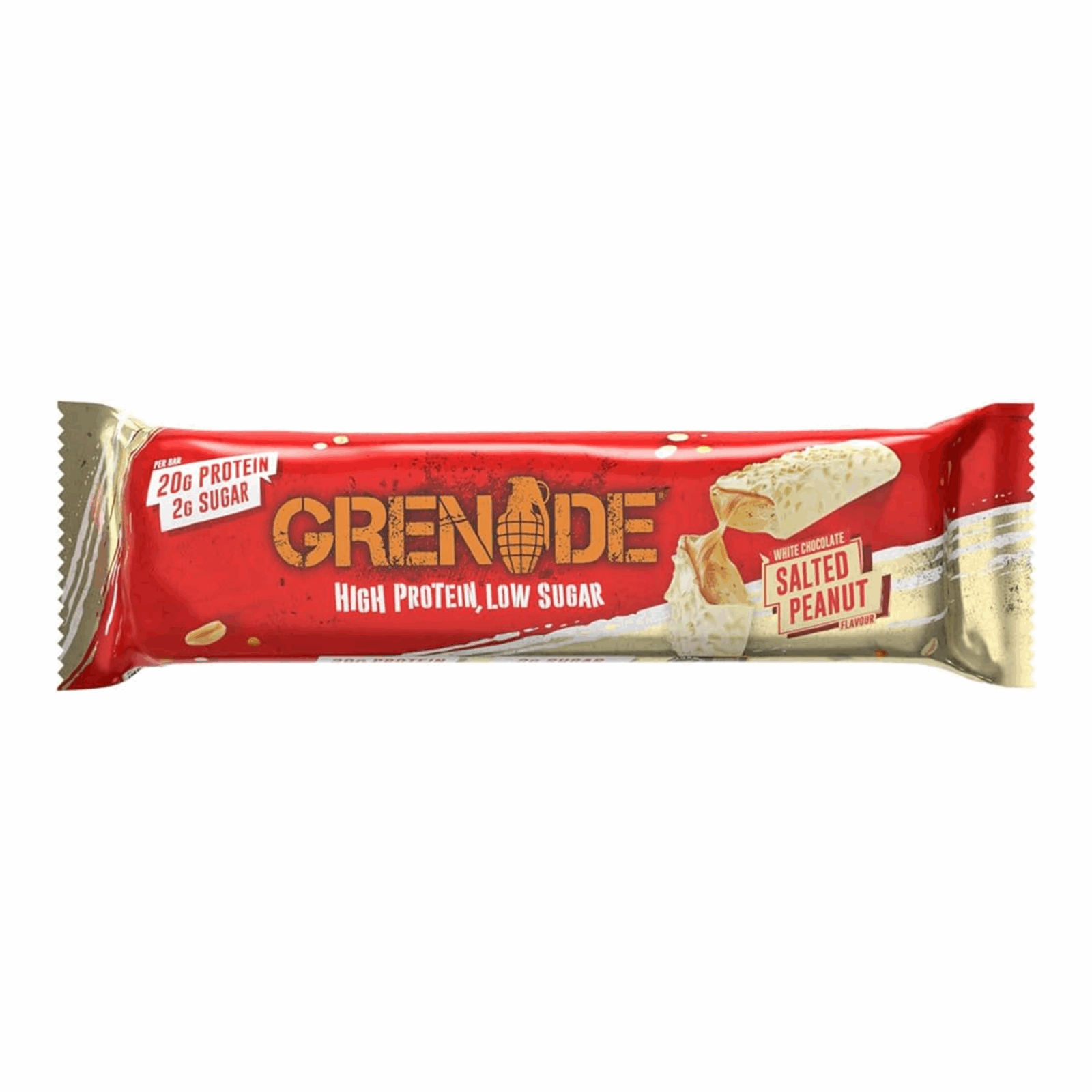 Granatapfelweiße Schokolade mit gesalzenen Erdnüssen (12x60gr)