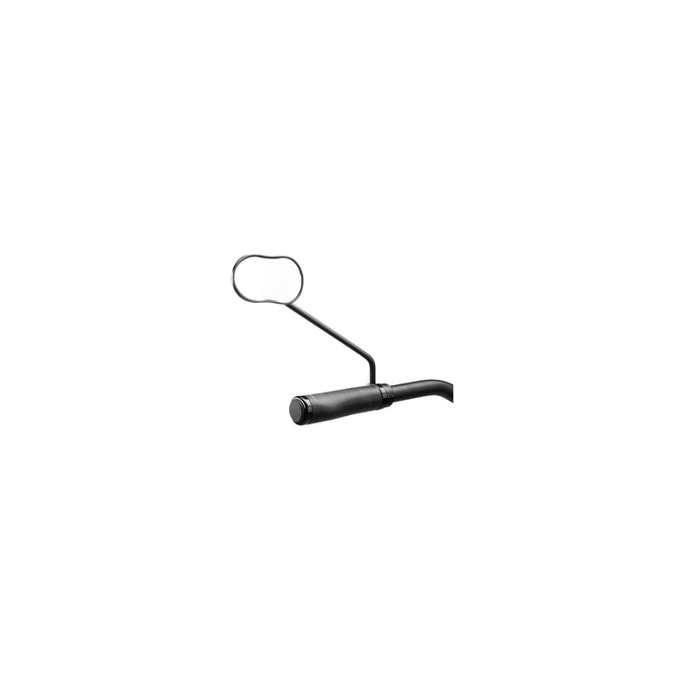 Ergotec Mirror M-88L langer Arm 111 x 52 mm Aluminium schwarz sandgestrahlt