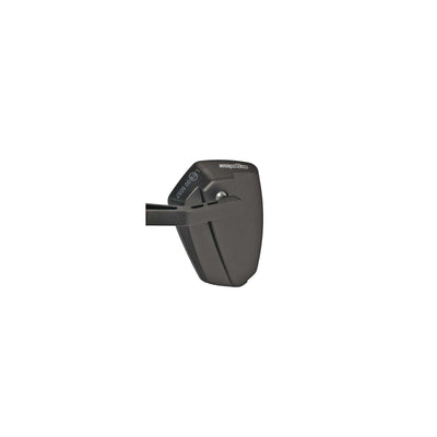 Ergotec Spiegel M-77 Kurzarm 120 x 80-55 mm Aluminium Schwarz Sandstrahl (k zugelassen)