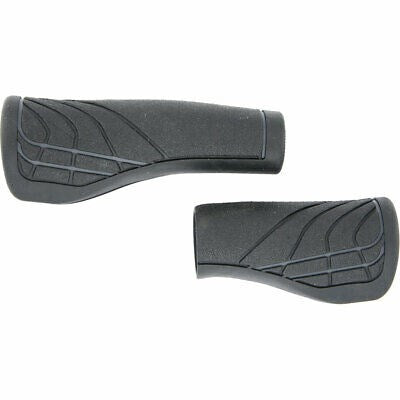 Herrmans LINE DD36 - Ergonomischer verstellbarer Fahrradgriff schwarz grau 124 90mm