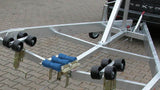 Gummi-Bilgenroller-Bootsanhänger 115x86mm schwarz - afbeelding 2