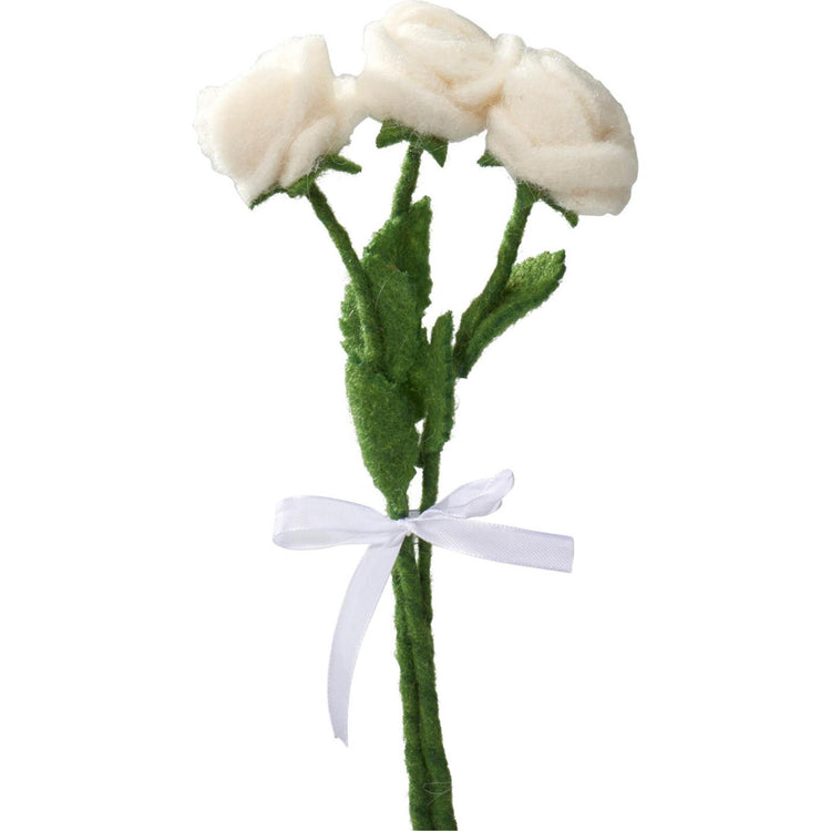 Rosenstrauß à 3 Stück aus Filz H24cm