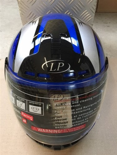 LP Integraalhelm M 57-58cm Race Blue Silber