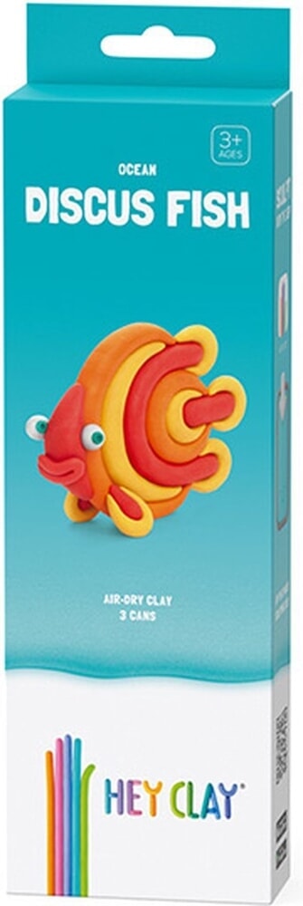 Hey-Clay Ozean-Diskusfisch 3 Dosen Modelliermasse