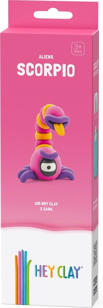 Hey-Clay Aliens Skorpion 3 Dosen Modelliermasse