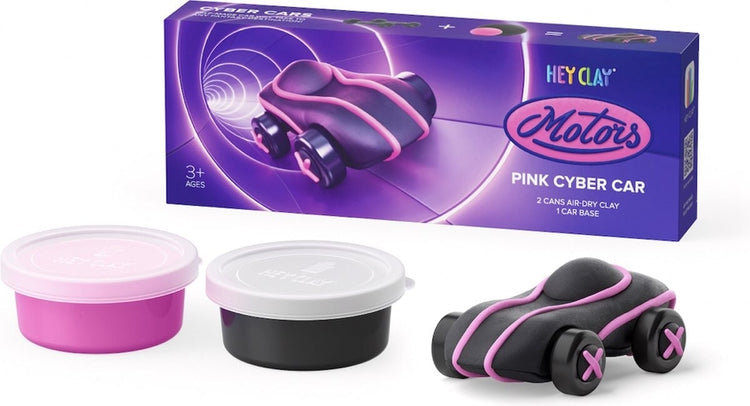 Hey-Clay Cyber Car Pink 2 Dosen Modelliermasse