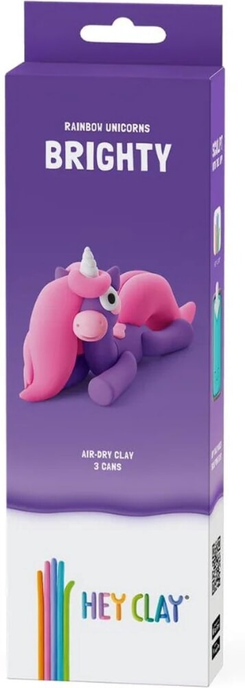 Hey-Clay Regenbogen-Einhorn hell 3 Dosen Modelliermasse