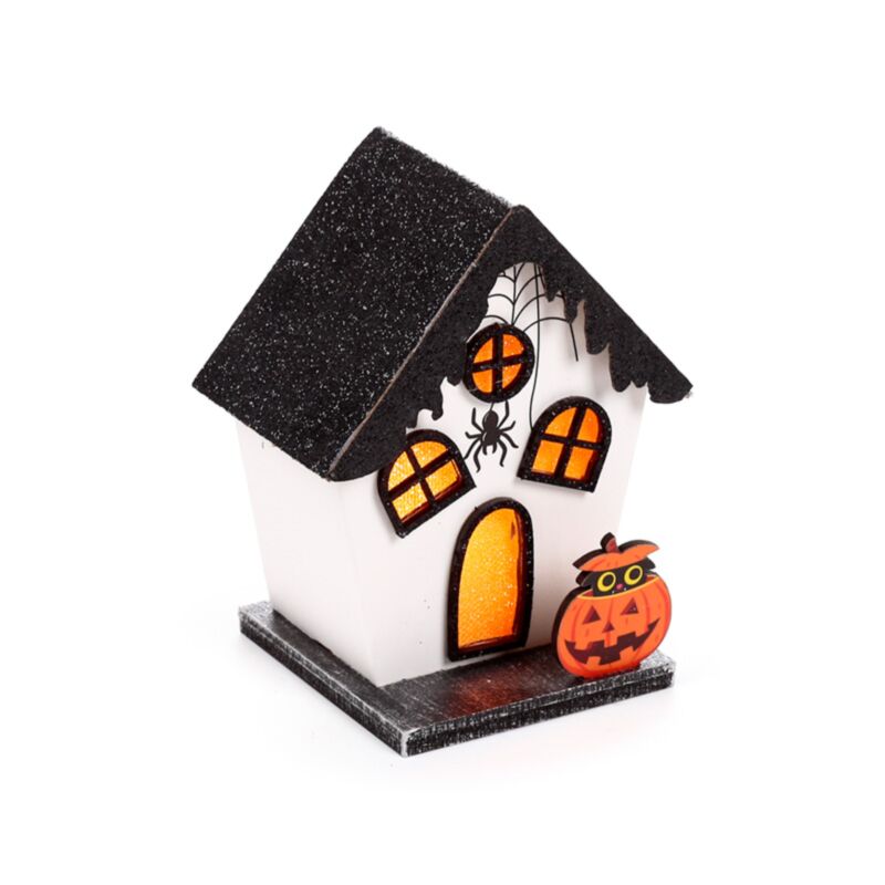Gruseliges Kürbis -Spinnhaus Halloween LED -Dekoration