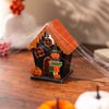 Gruseliger Trick oder Behandlungskürbishaus Halloween LED -Dekoration