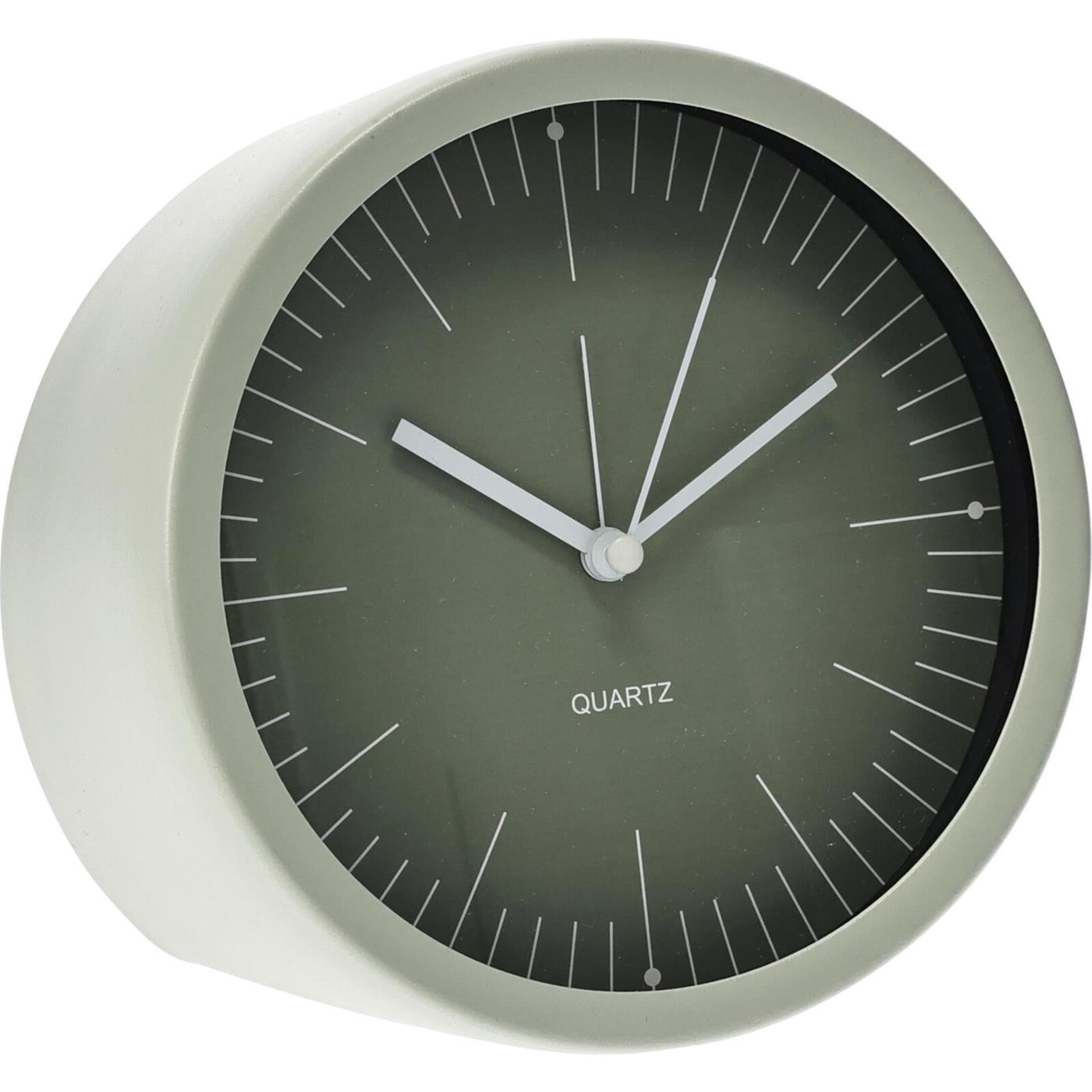Home-Styling-Uhr aus Metall, stehend, 15 x 7 cm